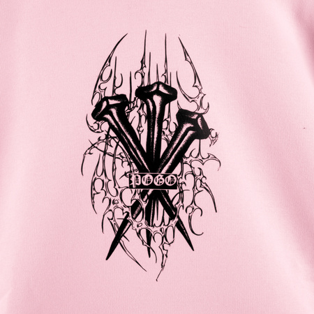 BLUZA POGO HOODIE GWOŹDZIE PINK KIDS