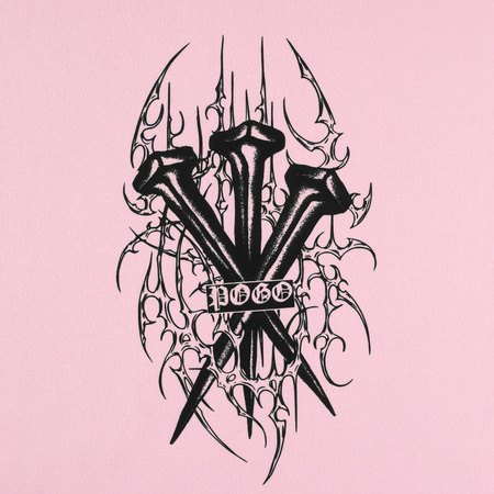 T-SHIRT POGO GWOŹDZIE PINK KIDS