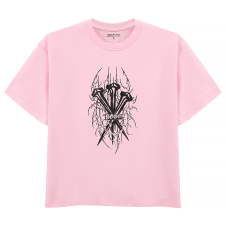 T-SHIRT POGO GWOŹDZIE PINK