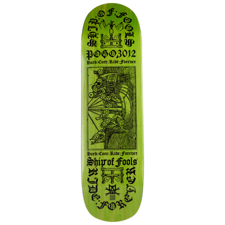 DESKA POGO SHIP OF FOOLS TRANSPARENT GREEN POOL SHAPE