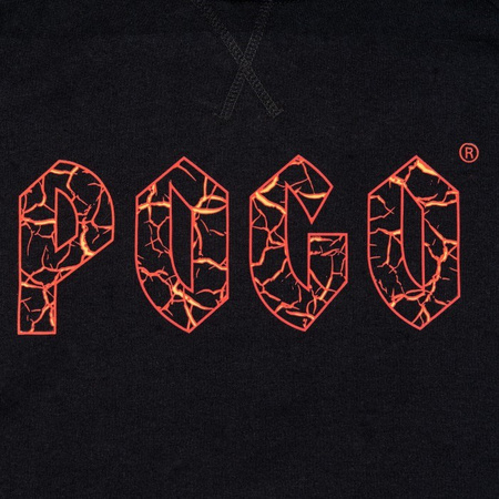 BLUZA POGO HOODIE MAGMA RED BLACK