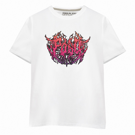 T-SHIRT POGO METAL PINK WHITE