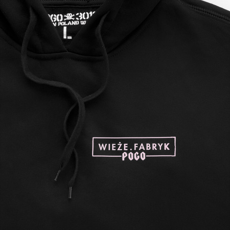 BLUZA POGO HOODIE WIEŻE FABRYK BLACK
