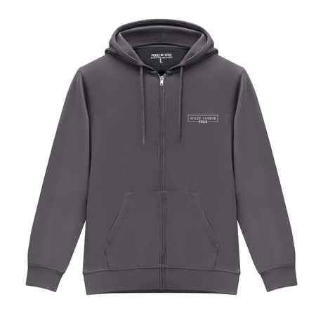 BLUZA POGO HOODIE ZIP WIEŻE FABRYK DOSKONAŁY ŚWIAT GRAPHITE