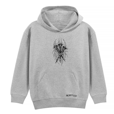 BLUZA POGO HOODIE GWOŹDZIE GREY KIDS