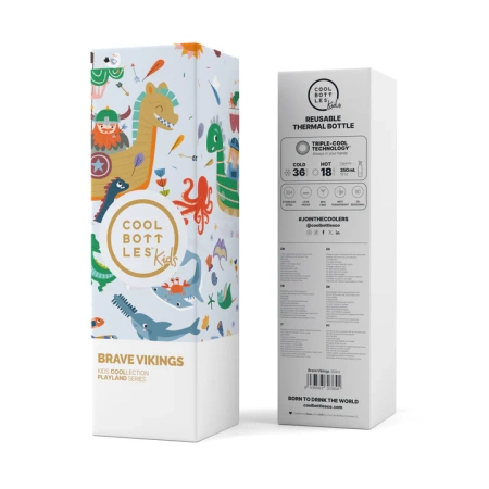 BUTELKA TERMICZNA COOL BOTTLES KIDS TRIPLE COOL BRAVE VIKINGS