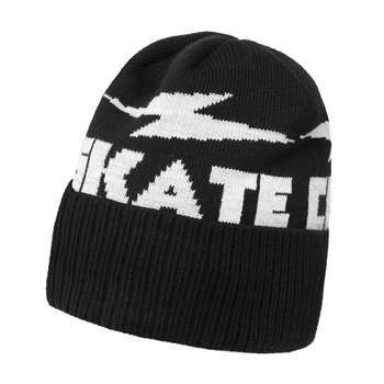 CZAPKA POGO BEANIE ŁÓDŹ SKATE CLUB WOVEN BLACK GREY