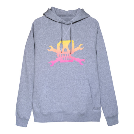 BLUZA POGO HOODIE GLITCH GREY MELANGE