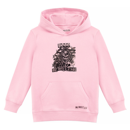 BLUZA POGO HOODIE POSTER PINK KIDS