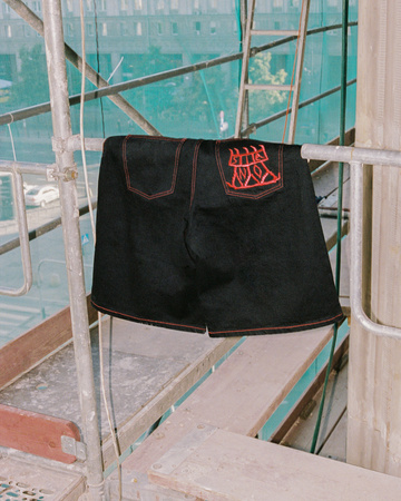 SZORTY SIANO ZIGZAG JEANS BLACK