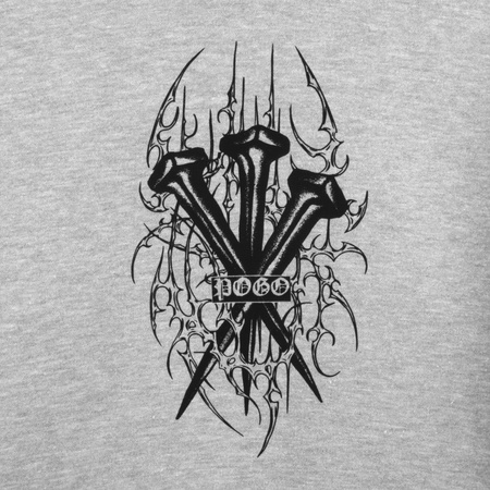 BLUZA POGO HOODIE GWOŹDZIE GREY KIDS