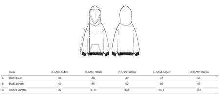 BLUZA POGO HOODIE GOTYK GREY KIDS