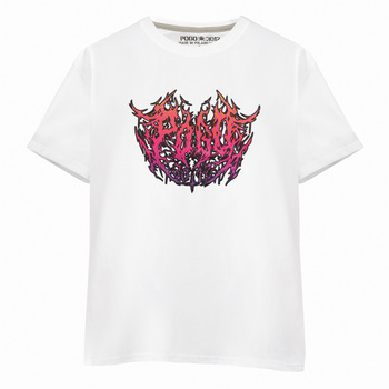 T-SHIRT POGO METAL PINK WHITE