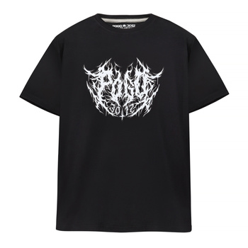 T-SHIRT POGO METAL WHITE BLACK