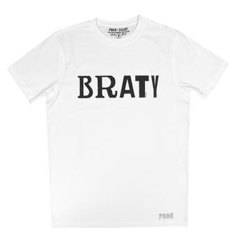 T-SHIRT POGO X BRATY LOGO WHITE
