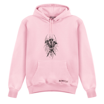 BLUZA POGO HOODIE GWOŹDZIE PINK