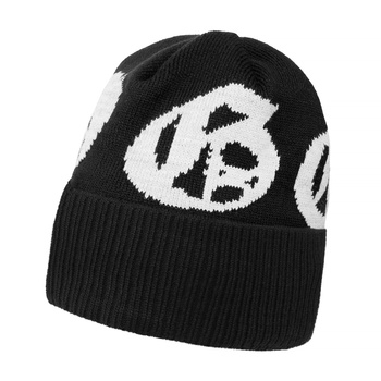 CZAPKA POGO BEANIE GOTYK WOVEN BLACK GREY